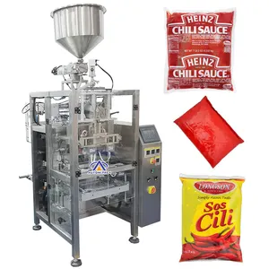 Machine de remplissage et d'emballage automatique de sachets de liquide de bonne performance pour sauce pimentée soja, huile de cuisson, vin, jus d'orange