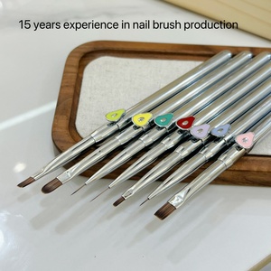 2025 Hot-Selling Nail Brush High Quality Flat-<b>Head</b> Special Brush for Nail Salon OEM/ODM Nail Supplier - Product Image 2