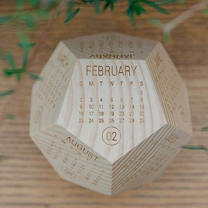 Unique Créatif <span class=keywords><strong>En</strong></span> <span class=keywords><strong>Bois</strong></span> Massif <span class=keywords><strong>Calendrier</strong></span> Décoration De Bureau <span class=keywords><strong>Calendrier</strong></span> - Product Image 2