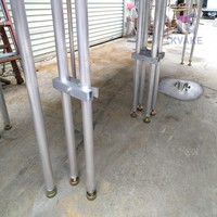 Sistema de Entramado Modular de Aluminio de Cuatro Pilares para Iluminación, Capacidad de Carga de 800 kg, Instalación Rápida para Eventos y Conciertos al Aire Libre