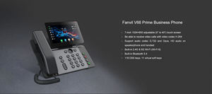 Teléfono inalámbrico, 20 líneas SIP, pantalla táctil de 7 pulgadas Fanvil V66 <span class=keywords><strong>Prime</strong></span> Business IP Phone - Product Image 6
