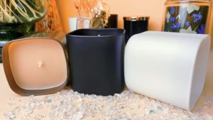 بيع بالجملة - برطمانات شموع زجاجية مربعة سعة 10 أونصات بألوان أسود غير لامع وبني وأبيض، مصنوعة من مواد البوروسيليكات عالية الجودة ومقاومة للحرارة العالية - Product Image 6