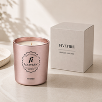 Vente en gros de bougies parfumées de 7 oz, OEM, logo personnalisé, bougie parfumée en cire de soja avec boîte cadeau