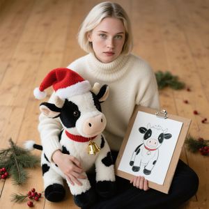 EN71 ASTMF963 Plush Cow <b>Children</b> Toy Safety Testing Certification Inspection & Quality Control Plush Toys for Christmas - Product Image 1