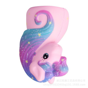 Jouet anti-stress en mousse PU en forme de tête de licorne, jouets de type animal - Product Image 3