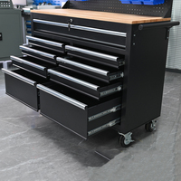 Carrito de Herramientas Móvil con 7 Cajones, Acero con Recubrimiento en Polvo, Cajones con Cerradura, Personalizable OEM/ODM, Gabinete de Herramientas para Reparación de Automóviles, Capacidad de Carga de 540 kg