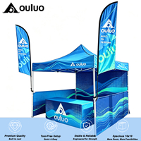 Carpa de Exhibición Personalizada al por Mayor, con Marco de Aluminio de 10x10 pies, de una Sola Capa, Oxford 420D, Plegable, para Revendedores