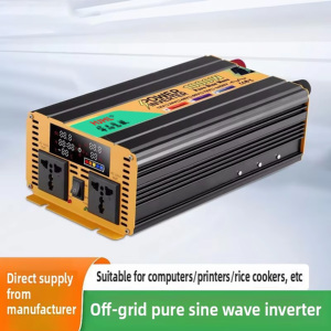 เครื่องปรับอากาศแบบพกพา 1000W เฟสเดียว คลื่นไซน์ สำหรับอุตสาหกรรม รถยนต์ บ้าน และใช้พลังงานแสงอาทิตย์ รุ่น HJ-2000S-L - Product Image 2