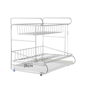 Multi Layer <b>Storage</b> Basket With Drawers For Cosmetic Makeup <b>Dressing</b> <b>Table</b> Organizer 304 Stainless Steel Large Medium Small Size - Product Image 5