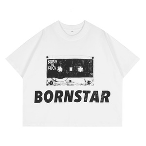 T-shirt graphique blanc pour homme, styles variés, imprimé dessin animé/lettres, coupe oversize, coton, manches courtes, streetwear - Product Image 4