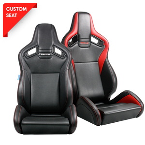 Asiento de coche personalizado de gama alta Speedster PU Asientos de coche de carreras reclinables Ofrece una amplia gama de ajustes de ángulo fino - Product Image 1