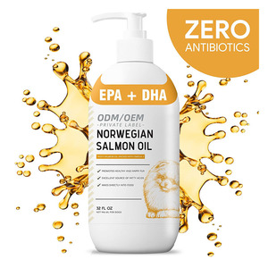 Huile de saumon norvégienne naturelle OEM/ODM pour chiens et chats, oméga-3 DHA, soutien de la peau et du pelage, fourrure saine, soulagement des démangeaisons, sans soins de santé - Product Image 1