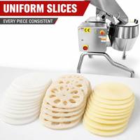Wortelgroenten snijmachine van 304 roestvrij staal, commercieel, hoge capaciteit voor aardappel, wortel, radijs, gember en andere groenten.