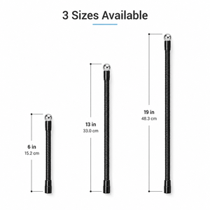 Tube flexible micro en acier/fer galvanisé noir <span class=keywords><strong>de</strong></span> 19 pouces, résistant aux hautes températures, connecteur pour pied <span class=keywords><strong>de</strong></span> microphone - Product Image 4