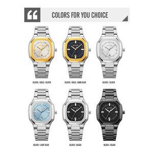 Reloj SKMEI 9388 de Cuarzo Analógico de Lujo para Hombre, Cuadrado, de Acero Inoxidable, con Fecha Automática, Luminoso, Resistente al Agua, Clásico y a la Moda - Product Image 6