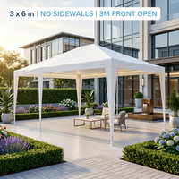 Tente de salon professionnelle à marque privée, impression de logo personnalisée, auvent pliable avec fenêtres pour stand d'exposition ou de marché