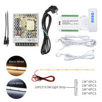 Kit de câblage d'éclairage d'escalier à 16 marches avec télécommande, DC12V-24V, bandes LED à économie d'énergie, éclairage 3000K 4000K pour la rénovation d'escaliers