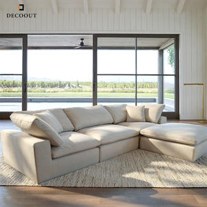 Đám Mây Modular 3-Chỗ Ngồi Ngủ <span class=keywords><strong>Sofa</strong></span> Giường Hình Chữ U Huấn Luyện Viên Kết Hợp Thiết Lập Với Mở rộng Vải Bọc Cho Trung Tâm Sử Dụng - Product Image 6