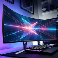 Moniteur PC incurvé personnalisable en gros, 9/34/49 pouces, moniteur d'ordinateur, moniteur de jeu 1K/2K/4K/5K