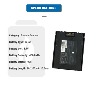 Vente en gros Li-Ion Rechargeable 3.7V 4300mAh BT-000314A BTRY-TC51-44MA1-01 Batterie Pour <span class=keywords><strong>Zebra</strong></span> TC51 TC52 TC56 <span class=keywords><strong>TC57</strong></span> Barcode Scanner - Product Image 2