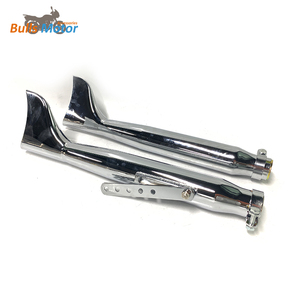 Silenciador de Escape de Motocicleta <span class=keywords><strong>Cromado</strong></span> de Cola de Pez Vintage de Gran Venta para Harley Softail Touring - Product Image 2
