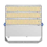 Reflector LED Modular de Aluminio para Estadios, 1000W, IP66, Impermeable, Blanco Cálido, Regulable 0-10V, para Estacionamientos