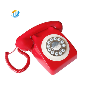 Téléphones fixes filaires rétro classiques, téléphone fixe vintage pour bureau, chambre d'hôtel, ligne fixe Europe États-Unis - Product Image 2