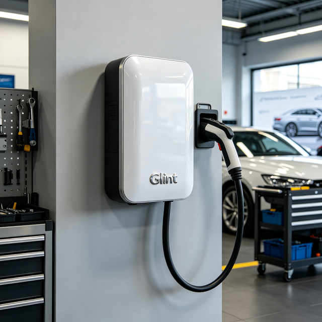 Glint OEM ODM 30 Years Manufacturer OCPP Mennekes Car Charger Wallbox Type 2 32A 3 Phase EV Charger Electric Charging Station
