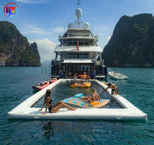 ร้อนขายพองลอยเรือยอชท์สระว่ายน้ำพองมหาสมุทรสระว่ายน้ำพองลอยทะเลสระว่ายน้ำที่มีตาข่ายสำหรับเรือ - Product Image 4