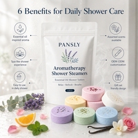 Tablettes de douche effervescentes à marque privée, aromathérapie aux huiles essentielles, pour soins parfumés en spa
