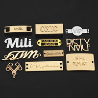 Étiquettes métalliques gravées au laser sur mesure - Taille et logo personnalisés pour les abayas, les hijabs, les sacs et les vêtements (alliage de zinc durable)