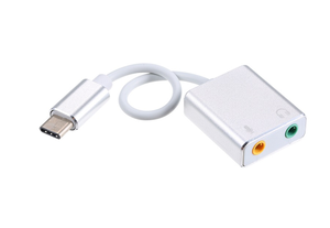 <span class=keywords><strong>Carte</strong></span> <span class=keywords><strong>son</strong></span> mobile 2 canaux en alliage d'aluminium de type C, plug-and-play, avec adaptateur audio stéréo <span class=keywords><strong>externe</strong></span> pour <span class=keywords><strong>PC</strong></span> - Product Image 4