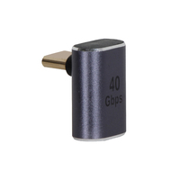 VCOM Rechtwinkliger USB-C Adapter 8K Video 100W Stromversorgung 40Gbps Datenübertragung Handy Laptop USB 4 Typ C zu C Anschluss