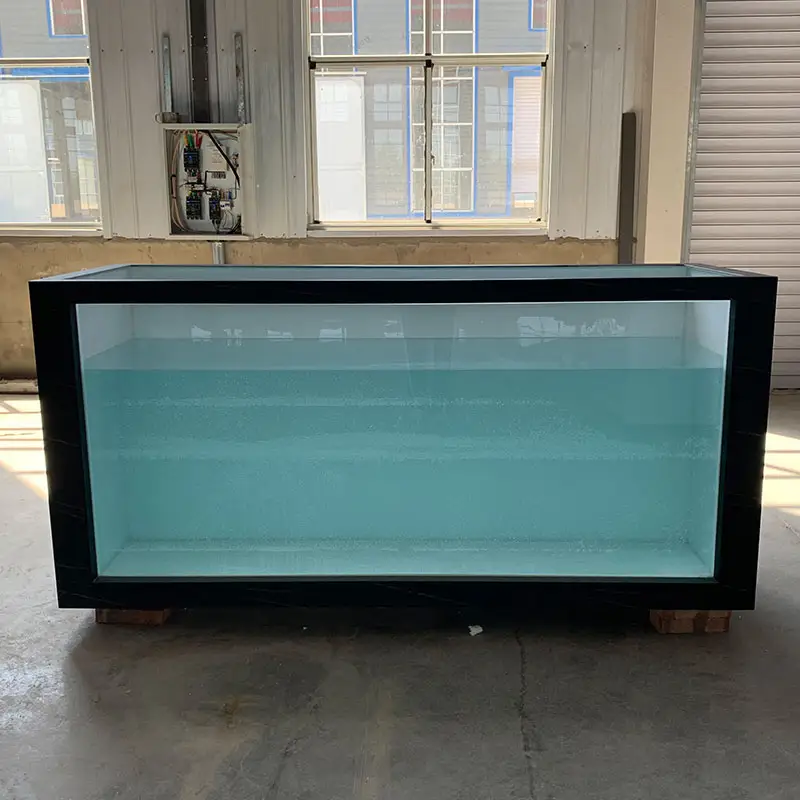 Billige Outdoor Fiberglas Aquarium Glasform quadratische Fenster Koi Sichtung tanks Fisch Aquarium für Koi