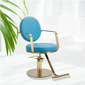 Chaise de coiffure professionnelle avec siège rembourré en cuir et chaise de barbier de luxe pour salons modernes - Product Image 4