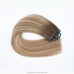 ผมต่อแบบเย็บมือจากผมแท้ของคนจีน  ปลายผมเต็ม  ย้อมสีอ่อน  แบบ Genius Weft - Product Image 3