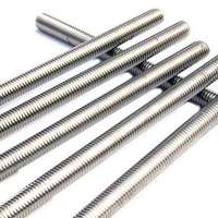 Barre filetée métrique M8 en acier électrogalvanisé durable, entièrement filetée, droite, pour projets de construction et applications mécaniques