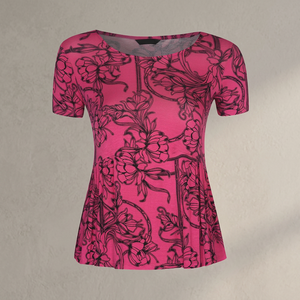 T-shirts d'été décontractés grande taille pour femmes du Bangladesh fabriqués à partir de tissu de jersey-ODM Supply - Product Image 2