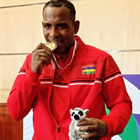 Médaille d'or ATHLETE de qualité supérieure JIOI pour les Jeux des îles de l'Océan Indien à Madagascar