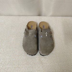 Mules et sabots orthopédiques de haute qualité en cuir véritable et daim pour femme avec semelle en liège - Product Image 5
