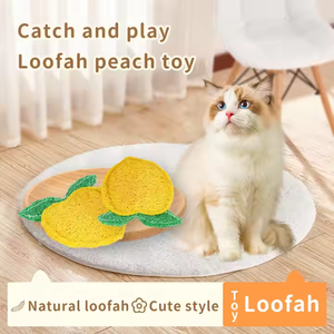 Juguete de Esponja de Lufa Natural para Gatos, para Entrenamiento, Limpieza de Dientes y Calmante, para Uso en Interiores y Exteriores - Product Image 6