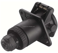 Adaptateur de prise de remorque 7 broches ABS EBS - 24V - Contact à sertir/Contact à souder - Prise 7 pôles