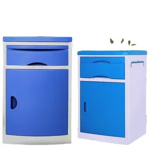 Factory Price Nursing House Beauty Center Use Clinic Plastic ABS Hospital Bedside Cabinet With Drawer