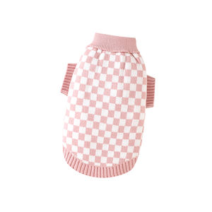 2024 חם Mimixiong סרוגים בגדים לחיות מחמד טרטן בגדי חיות מחמד - Product Image 1