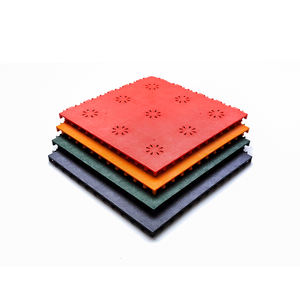 Suelo de Protección de Seguridad de Plástico, Superficie Antideslizante, Cancha de Tenis, Bajo Mantenimiento, Baldosas de Suelo Deportivo de Elastómero Termoplástico - Product Image 4