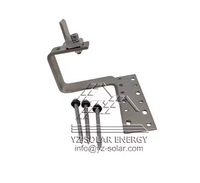 Support de fixation de panneau solaire YZ Solar YZR 04 robuste pour toit, en alliage d'aluminium anodisé, pour toit en tuiles de béton, résistant aux vents de 60 m/s