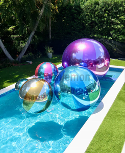 Bolas de PVC de gran oferta verde y rojo para decoración de eventos, bola inflable <span class=keywords><strong>gigante</strong></span>, globo de espejo, bolas de PVC de Navidad - Product Image 5