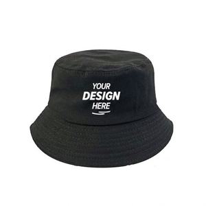 Chapeau seau en coton réversible avec logo personnalisé pour enfants, femmes, hommes et pêcheurs, broderie imprimée en vrac pour la pêche - Product Image 1