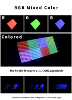 Luz estroboscópica LED de barra de 200W con colores RGB DMX, efectos múltiples y fluidos, control DMX512 silencioso para fiestas, en stock en EE. UU.