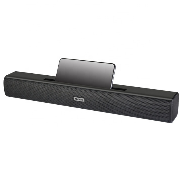 Wireless Blue Tooth Sound Bar Speaker Audio Soundbar Stereo Subwoofer Speaker With Phone Holder